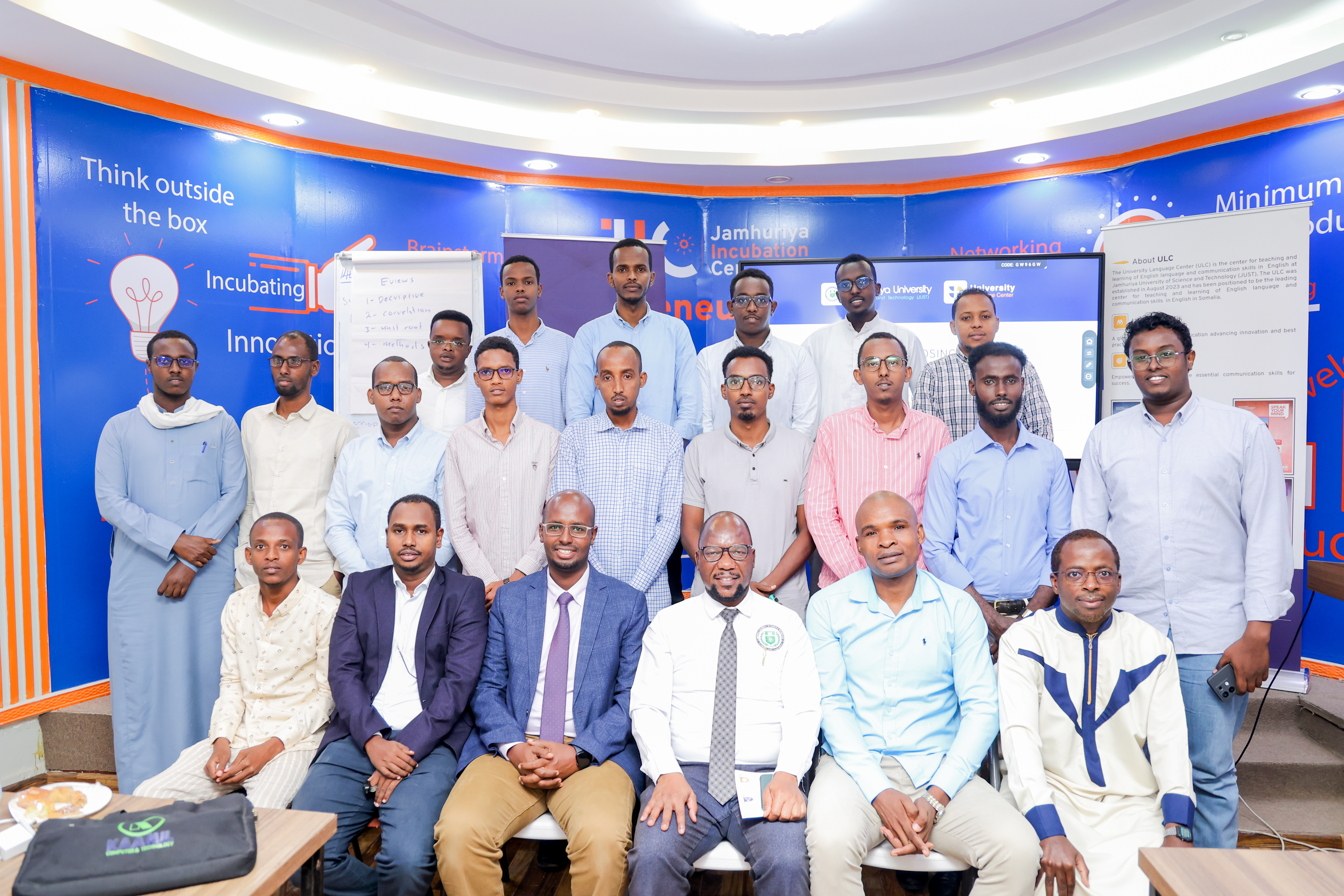 Students learning English at University Language Centre Mogadishu